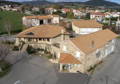 Pôle Mairie, espaces intérieurs, extérieurs, service technique